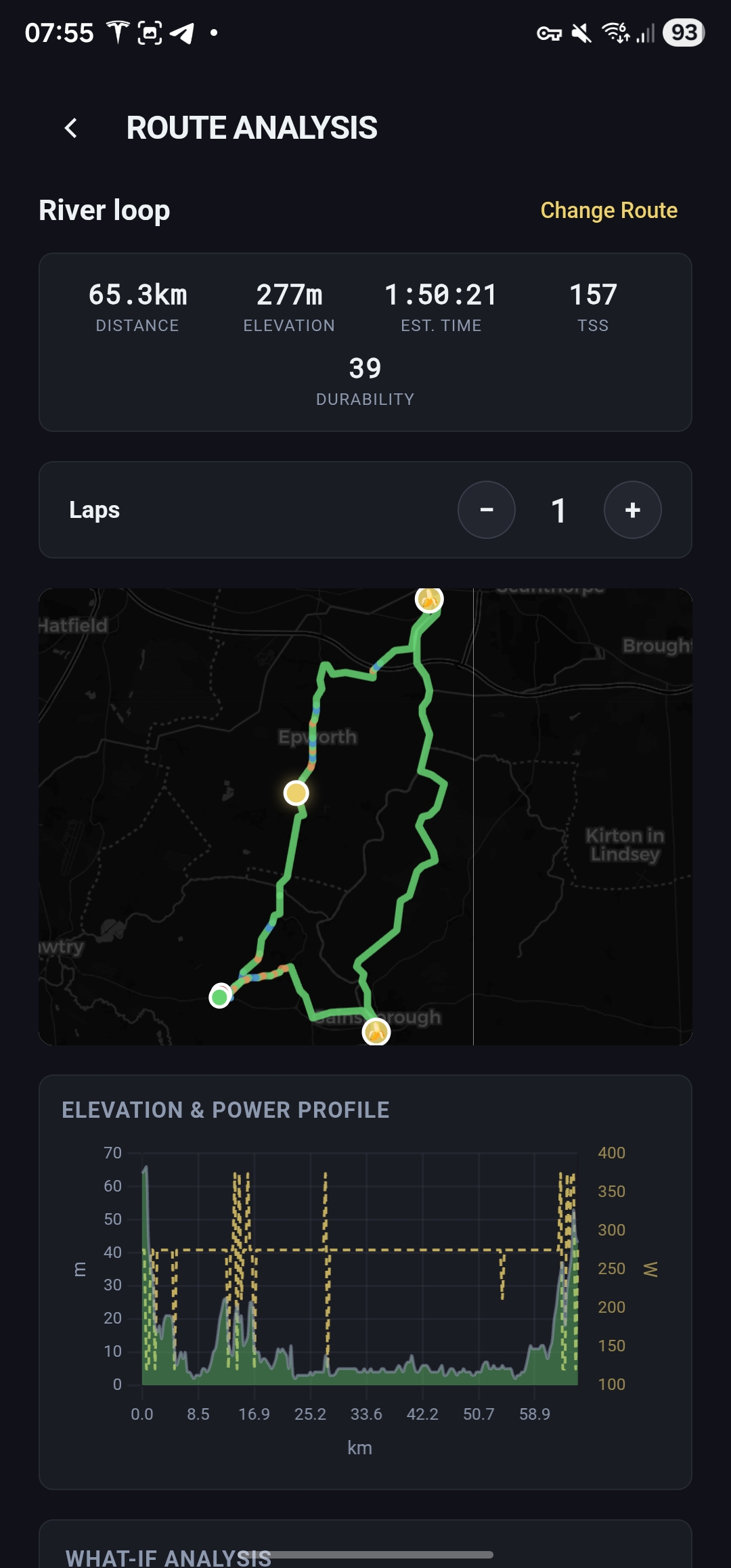 Route Optimisation Interface